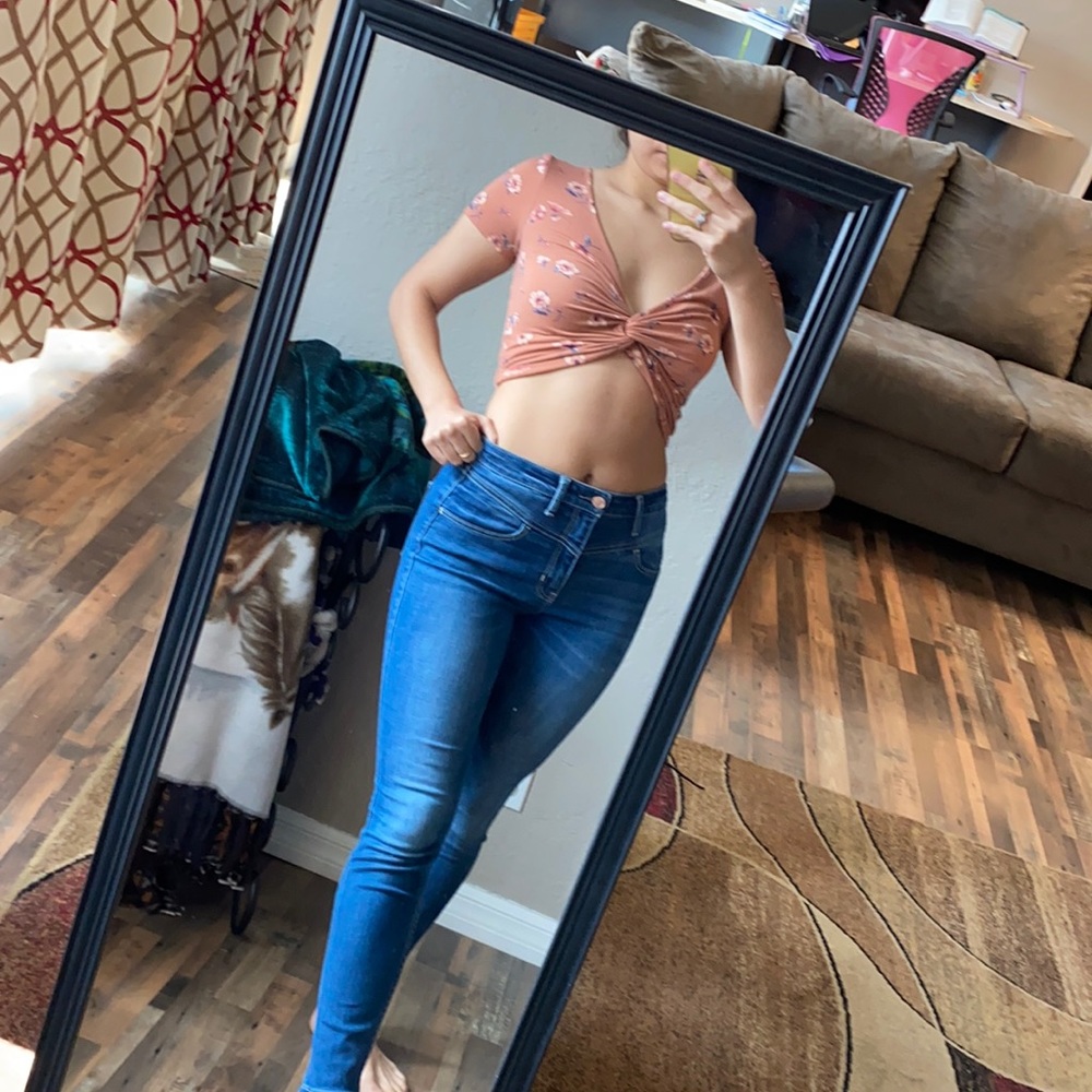 Flower crop top
